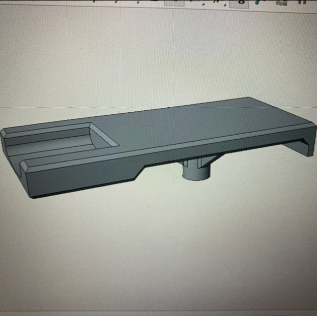 DIY Physics demo tool. A 3D printed golf ball launcher and dropper base. This is the CAD image. 