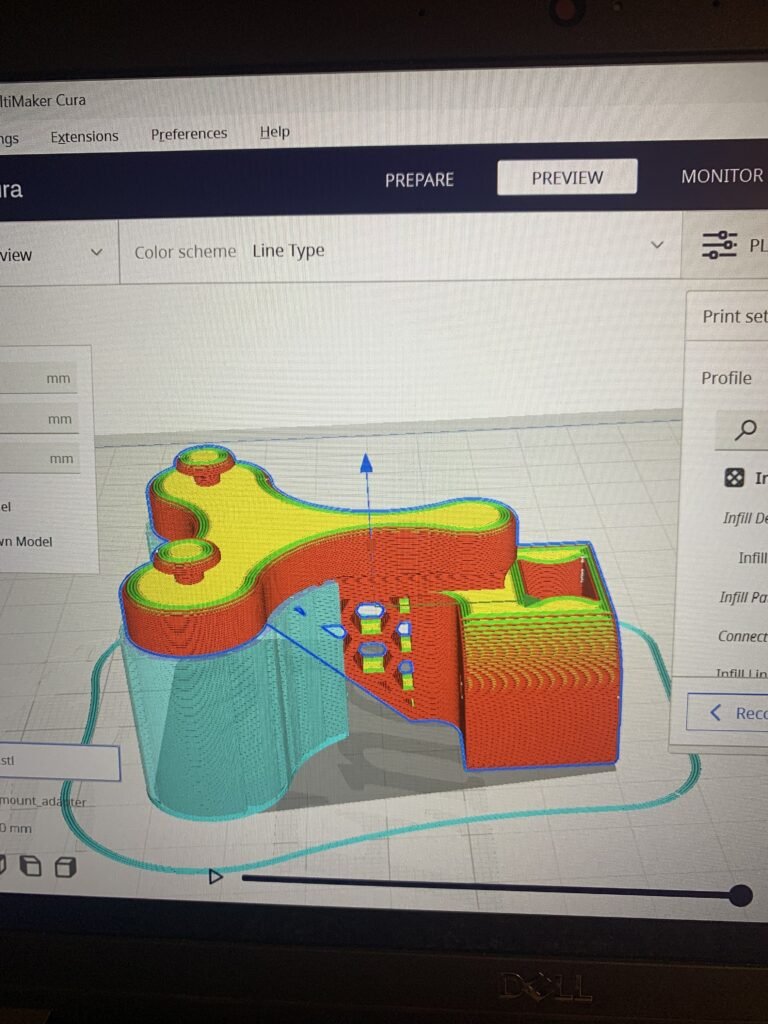 I had a network camera and wanted to mount it to my Ender 3, 3D printer so I didn't have to keep checking if my print was done. I created the bracket that mated with the camera I had and another bracket that kept the wire out of the way of the print bed and other moving components. 