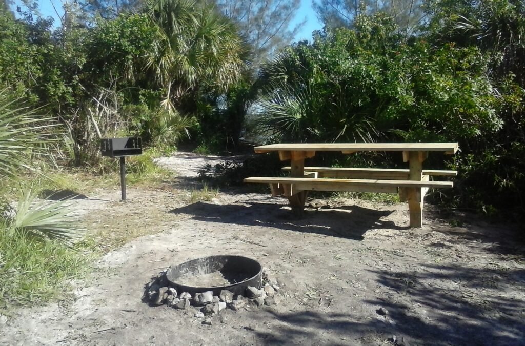 For my project, the objective was to purchase materials, build, transport and install picnic tables, barbecue grills and fire rings on a spoil island in a river. We also removed invasive plant and tree species. The island was BC40. Final installation and build on the island. 