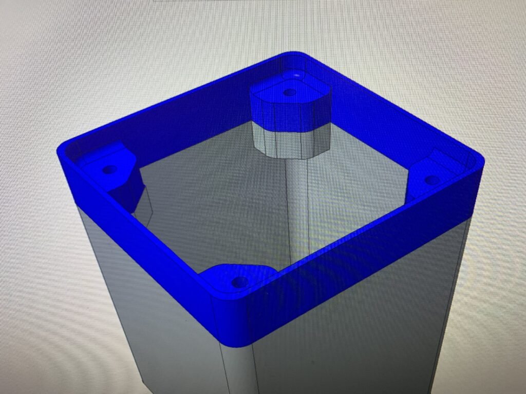 Accurately made bracket (mating surface) for a random speaker my student had. Now that the base is accurate and the screws can be tightened into the plastic, I can design and build more practical parts, such as an enclosure or base. 3D model in CAD.