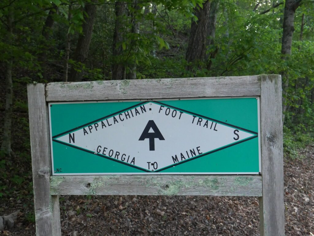 Sign that says "Appalachian Trail - Georgia to Maine."