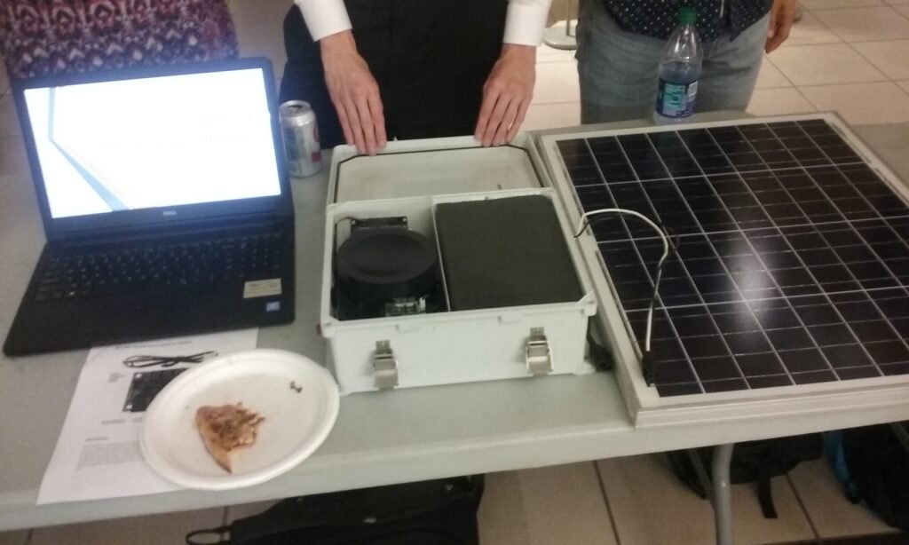 Development of a year-long project for Intro to Mechanical Engineering, MAE2024. A portable and chargeable refrigerator was made to store vaccines for use specifically where such transport is limited. A system for medical providers in developing countries. The project provided a basis for further investment and improvement which is the current plan. Solar panel on table attached to our device, showcasing project at the end of the year. 