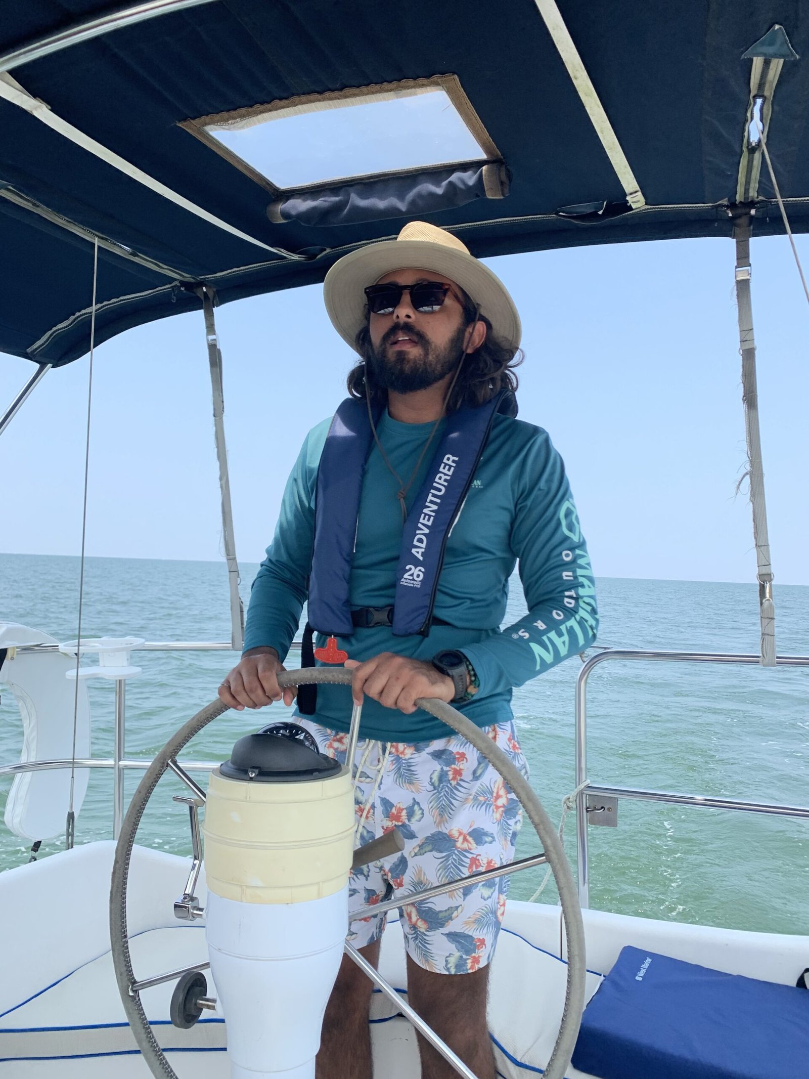 Sailing on the Chesapeake in Virginia.  