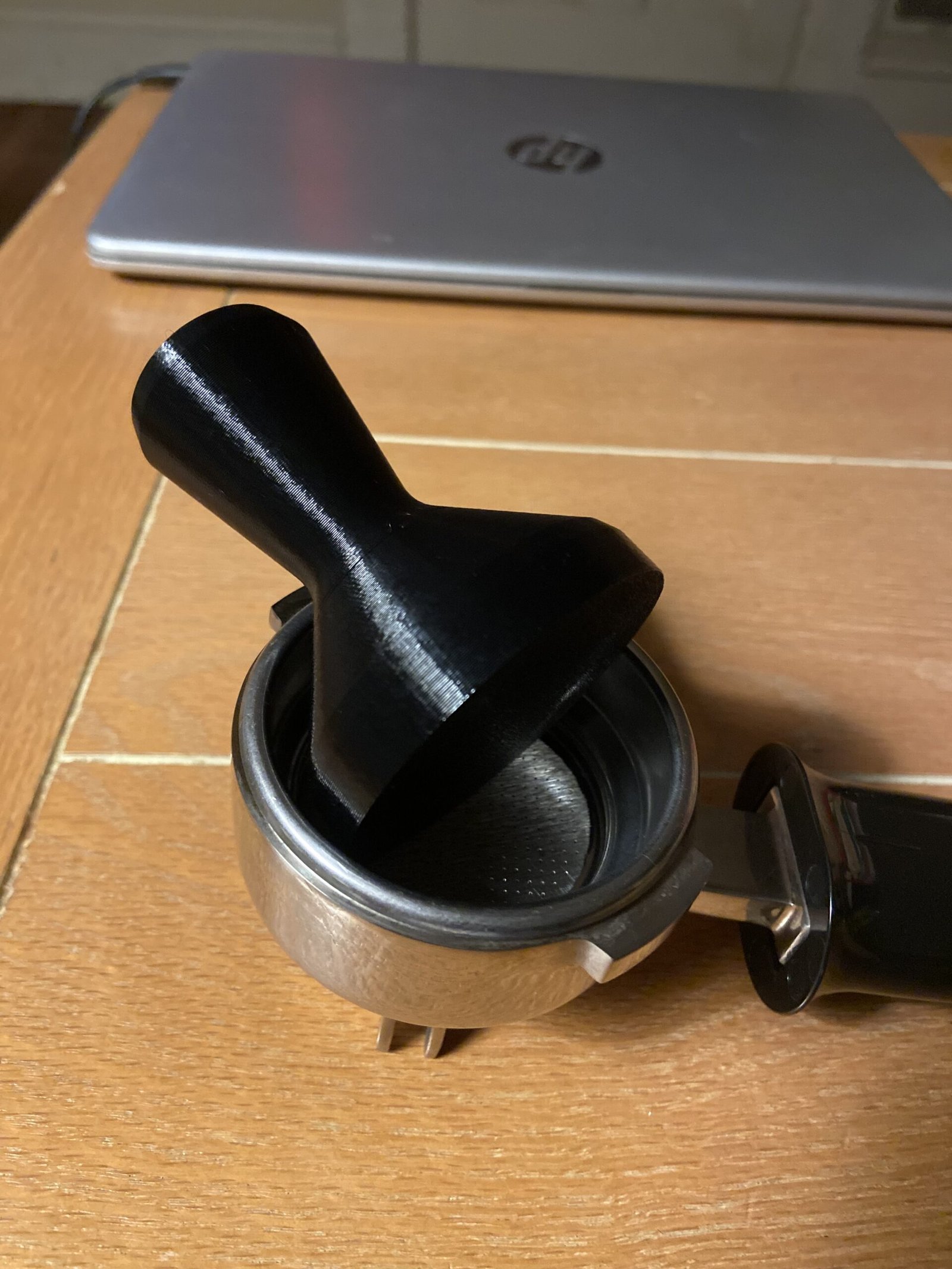 3D Printed CAD Espresso Tamper Embedded Weight