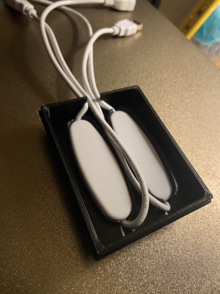 Custom 3D Printed Product Design 3D Model Amazon USB Switch Board Holder Base Mario Sultan Designs No Bottom Showing Wires