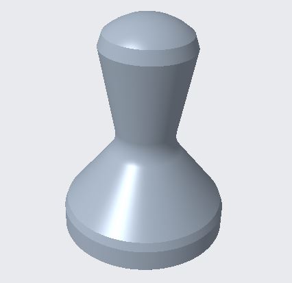 Espresso Tamper 3D CAD 3D Printed Embedded Weight Mario Sultan Design
