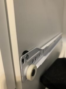 Dresser Drawer Gap Fix - simple 3d printed black washers/spacers. Wayfair and Ikea furniture sucks. Amazon makes cardboard boxes that are stronger. Anyways, the wooden sides were bending and therefore causing a significant gap between the drawers and the side rails, so they kept falling. Simple solution fixed the problem. I should send these to the manufacturer.