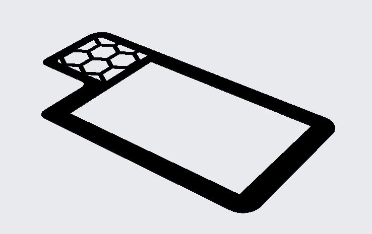 3d printed 3d model CAD phone case back business card holder iphone 11