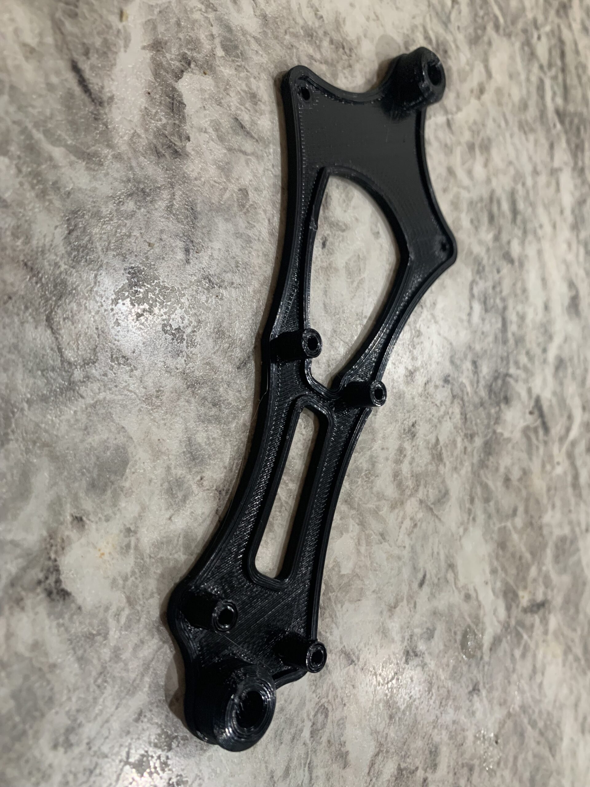 custom 3D modeled and 3D printed radio unit base.