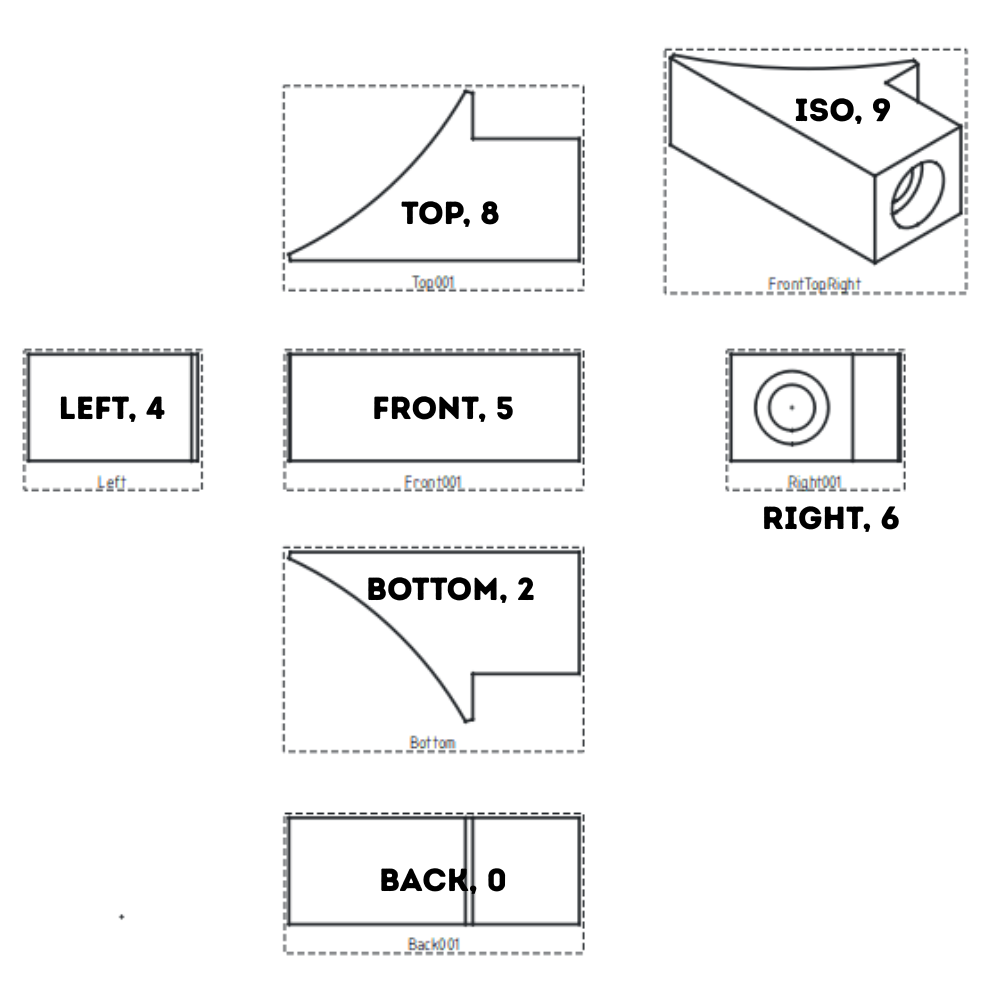 3RD ANGLE PERSPECTIVE FREECAD SETTINGS TO MAKE VIEWS EASIER MARIO SULTAN DESIGNS